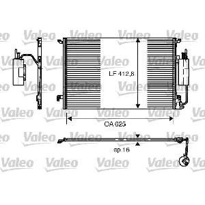 Kondenzator, klima-uređaj VALEO VAL818175 IC-BAD892
