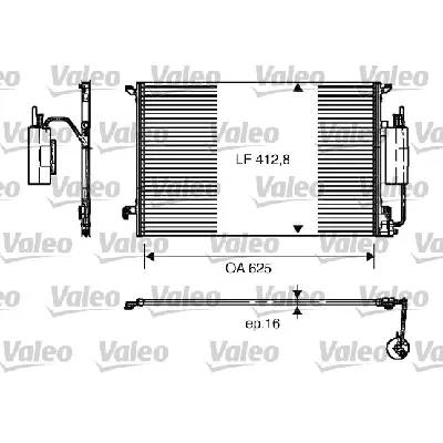 Kondenzator, klima-uređaj VALEO VAL818175 IC-BAD892