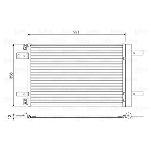 Kondenzator, klima-uređaj VALEO VAL822550 IC-G0OVF2