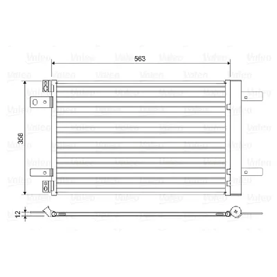 Kondenzator, klima-uređaj VALEO VAL822550 IC-G0OVF2