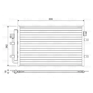 Kondenzator, klima-uređaj VALEO VAL822551 IC-G0OVF3