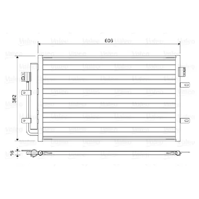 Kondenzator, klima-uređaj VALEO VAL822551 IC-G0OVF3
