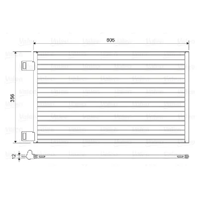 Kondenzator, klima-uređaj VALEO VAL822553 IC-G0NYMS