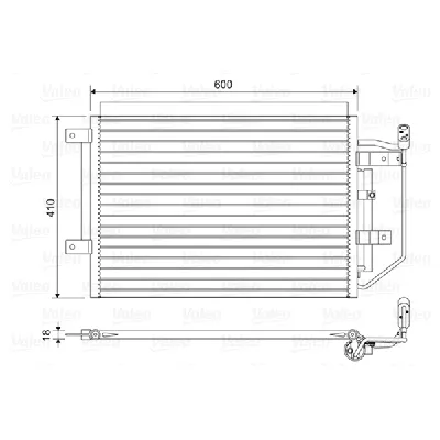 Kondenzator, klima-uređaj VALEO VAL822556 IC-G0NYMT
