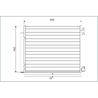 Kondenzator, klima-uređaj VALEO VAL822569 IC-G0OVF5