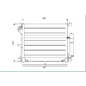 Kondenzator, klima-uređaj VALEO VAL822579 IC-G0TSDW