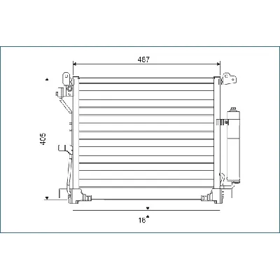 Kondenzator, klima-uređaj VALEO VAL822579 IC-G0TSDW