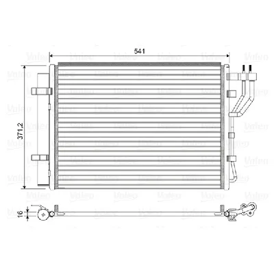 Kondenzator, klima-uređaj VALEO VAL822582 IC-G0TSDZ
