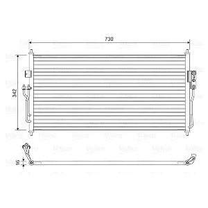 Kondenzator, klima-uređaj VALEO VAL822583 IC-G0TSE0