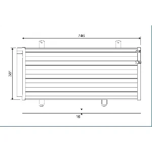 Kondenzator, klima-uređaj VALEO VAL822584 IC-G0TSE1