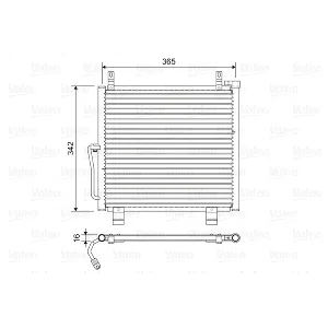 Kondenzator, klima-uređaj VALEO VAL822591 IC-G0X0RF