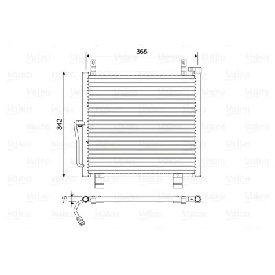 Kondenzator, klima-uređaj VALEO VAL822591 IC-G0X0RF