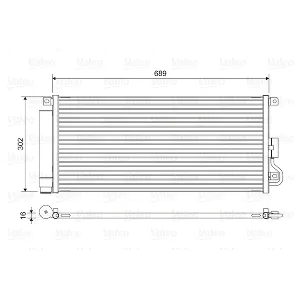 Kondenzator, klima-uređaj VALEO VAL822592 IC-G0TSE7