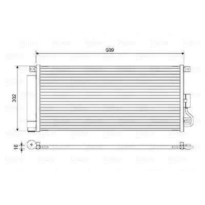 Kondenzator, klima-uređaj VALEO VAL822592 IC-G0TSE7