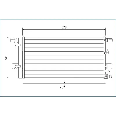 Kondenzator, klima-uređaj VALEO VAL822596 IC-G0TSEA