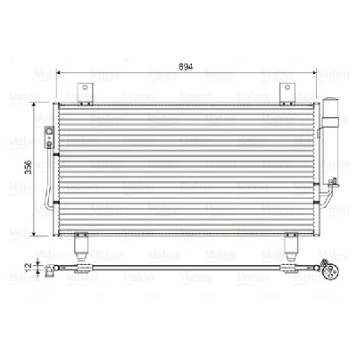 Kondenzator, klima-uređaj VALEO VAL822599 IC-G0TSED