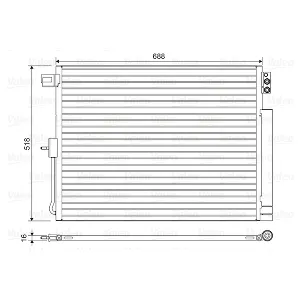 Kondenzator, klima-uređaj VALEO VAL822616 IC-G0TSER