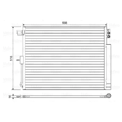 Kondenzator, klima-uređaj VALEO VAL822616 IC-G0TSER