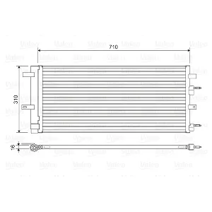 Kondenzator, klima-uređaj VALEO VAL822618 IC-G0TSES