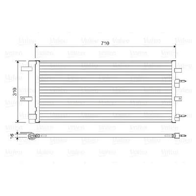 Kondenzator, klima-uređaj VALEO VAL822618 IC-G0TSES