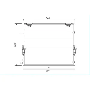 Kondenzator, klima-uređaj VALEO VAL822621 IC-G0TSEU