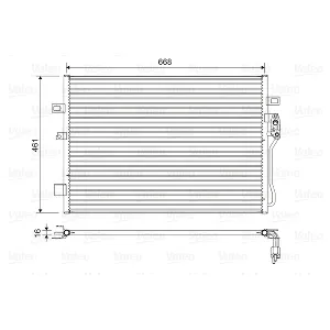 Kondenzator, klima-uređaj VALEO VAL822625 IC-G0X0RB