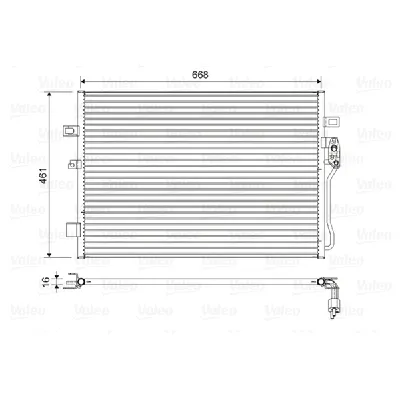 Kondenzator, klima-uređaj VALEO VAL822625 IC-G0X0RB
