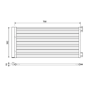 Kondenzator, klima-uređaj VALEO VAL822637 IC-G0Y4QI