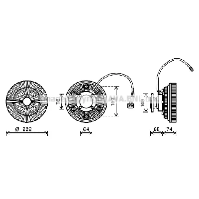 Kvačilo, ventilator hladnjaka AVA COOLING MNC071 AVA IC-F8BFED