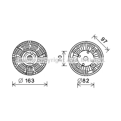 Kvačilo, ventilator hladnjaka AVA COOLING MNC073 AVA IC-G080ZA