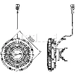 Kvačilo, ventilator hladnjaka MAHLE CFC 100 000P IC-G08DQN
