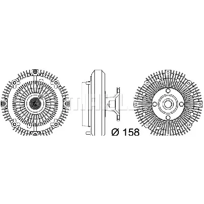 Kvačilo, ventilator hladnjaka MAHLE CFC 109 000P IC-G08HVR