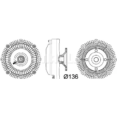 Kvačilo, ventilator hladnjaka MAHLE CFC 110 000P IC-G08F8L