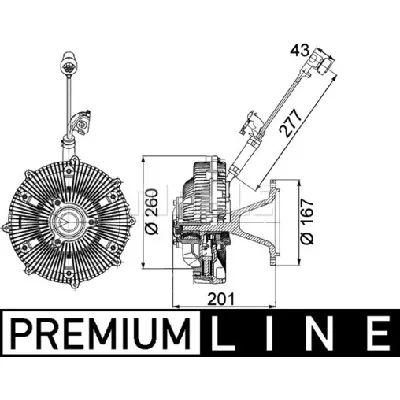 Kvačilo, ventilator hladnjaka MAHLE CFC 115 000P IC-G08F8O