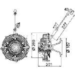 Kvačilo, ventilator hladnjaka MAHLE CFC 115 000P IC-G08F8O