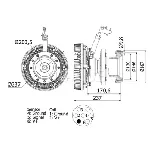 Kvačilo, ventilator hladnjaka MAHLE CFC 115 000S IC-G08HVT