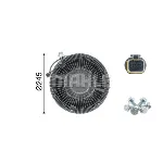 Kvačilo, ventilator hladnjaka MAHLE CFC 125 000P IC-G08F8R