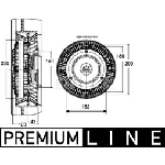 Kvačilo, ventilator hladnjaka MAHLE CFC 132 000P IC-G08F8V