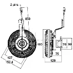 Kvačilo, ventilator hladnjaka MAHLE CFC 134 000P IC-G08F8W