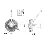 Kvačilo, ventilator hladnjaka MAHLE CFC 173 000P IC-G08F92