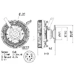 Kvačilo, ventilator hladnjaka MAHLE CFC 19 000S IC-G08DO3