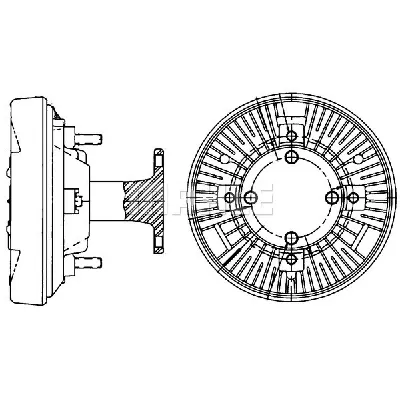 Kvačilo, ventilator hladnjaka MAHLE CFC 204 000P IC-G08F96