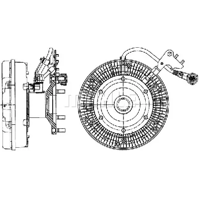 Kvačilo, ventilator hladnjaka MAHLE CFC 207 000P IC-G08F97