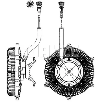 Kvačilo, ventilator hladnjaka MAHLE CFC 215 000P IC-G08HXM