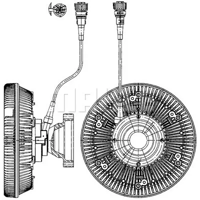 Kvačilo, ventilator hladnjaka MAHLE CFC 227 000P IC-G08HXY