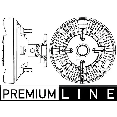 Kvačilo, ventilator hladnjaka MAHLE CFC 231 000P IC-G08F9A