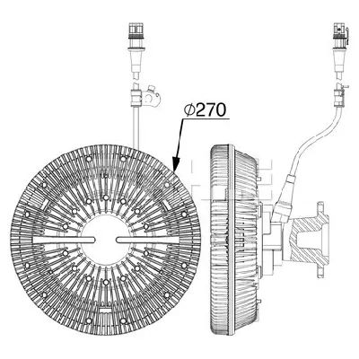 Kvačilo, ventilator hladnjaka MAHLE CFC 241 000P IC-G08HY9