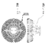 Kvačilo, ventilator hladnjaka MAHLE CFC 242 000P IC-G08HYA