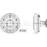 Kvačilo, ventilator hladnjaka MAHLE CFC 36 000P IC-G08DOJ