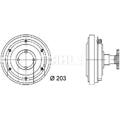 Kvačilo, ventilator hladnjaka MAHLE CFC 36 000P IC-G08DOJ